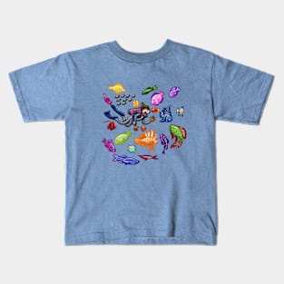 Scuba Diving with Fish Kids T-Shirt